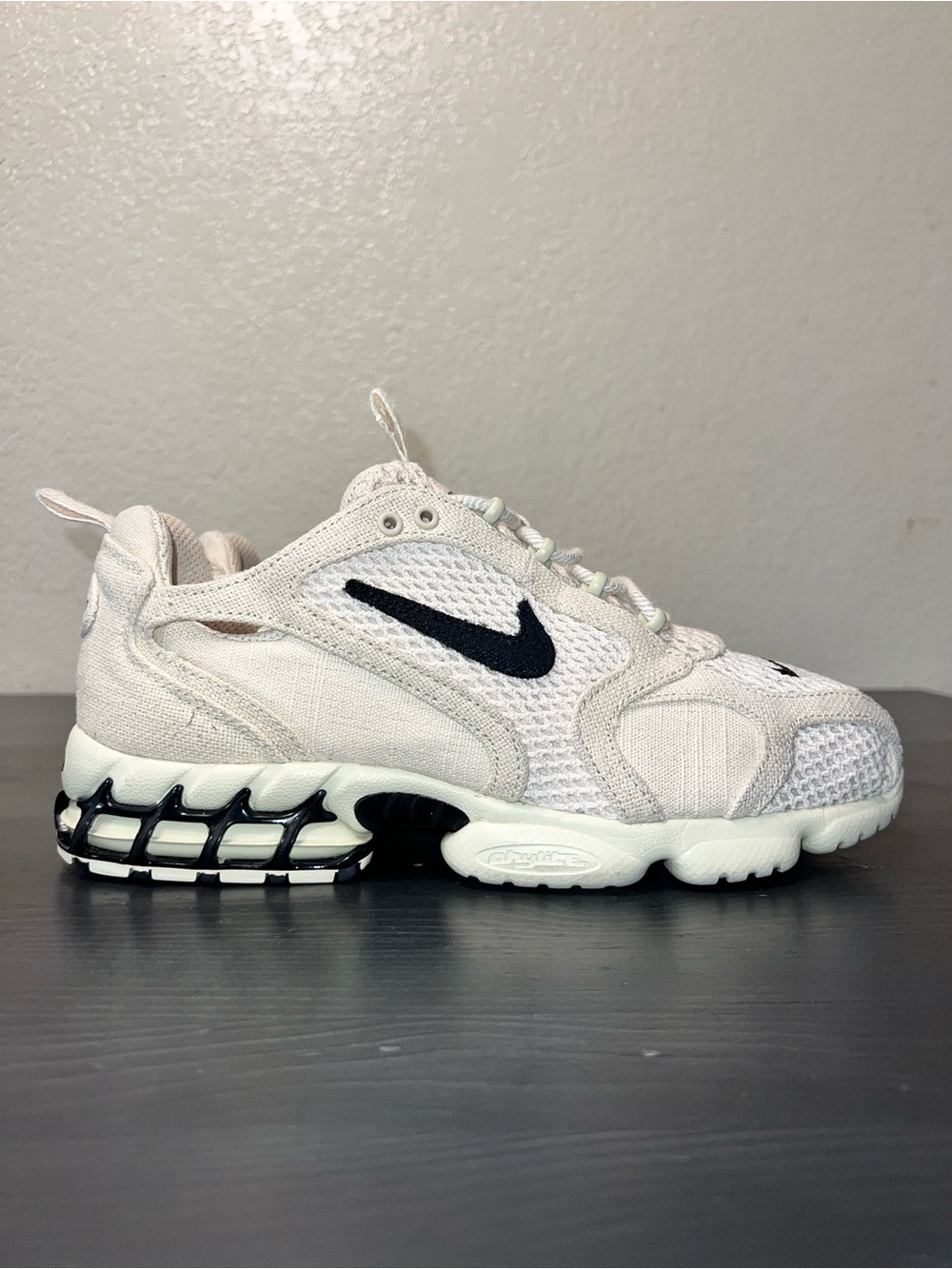 Stussy x Nike Air Zoom Spiridon Caged 2 'Fossil' Size 9